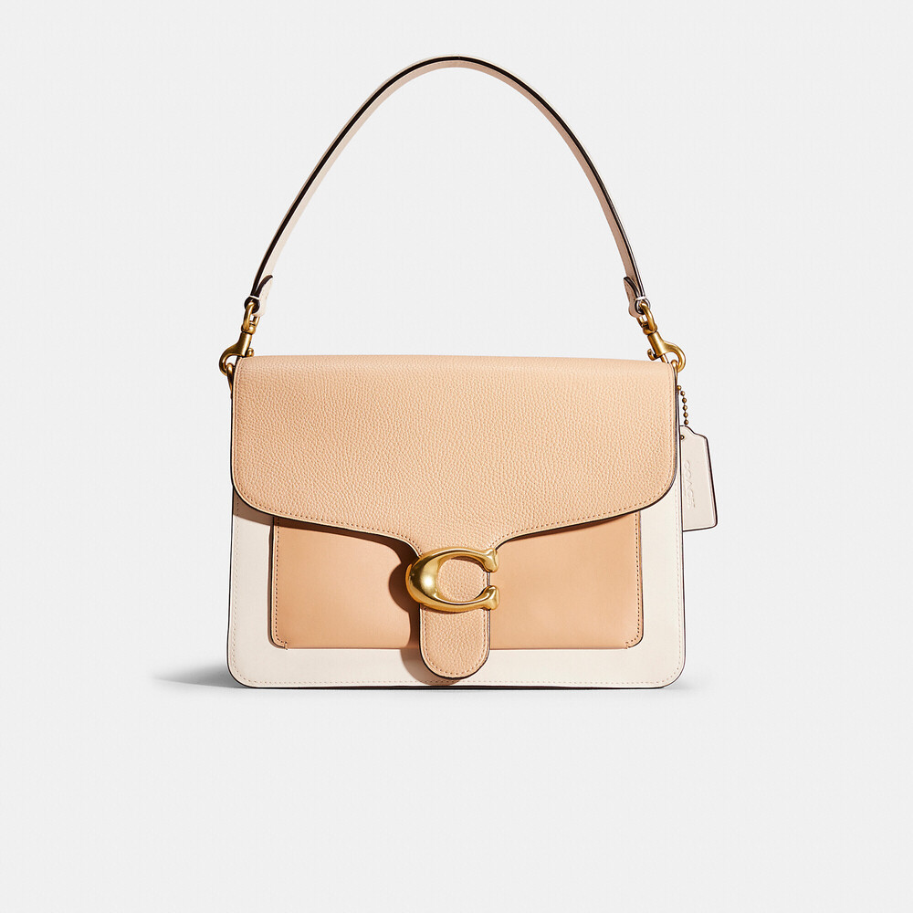 Coach Restored Tabby Shoulder Bag In Colorblock With Snakeskin Detail - Picture 1 of 8